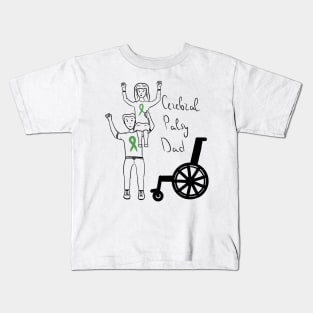 Cerebral palsy dad Kids T-Shirt